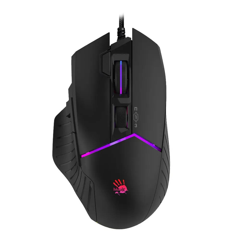 【A4 Bloody 雙飛燕】W95MAX/BLACK光微動威力三槍RGB電競滑鼠(已激活)