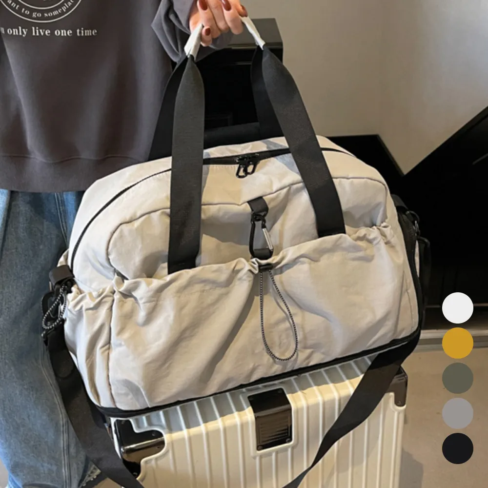 Tourix 質感機能可擴展旅行袋 獨立鞋位 防潑水乾濕分離 拉桿包行李袋旅遊收納袋 側背登機包健