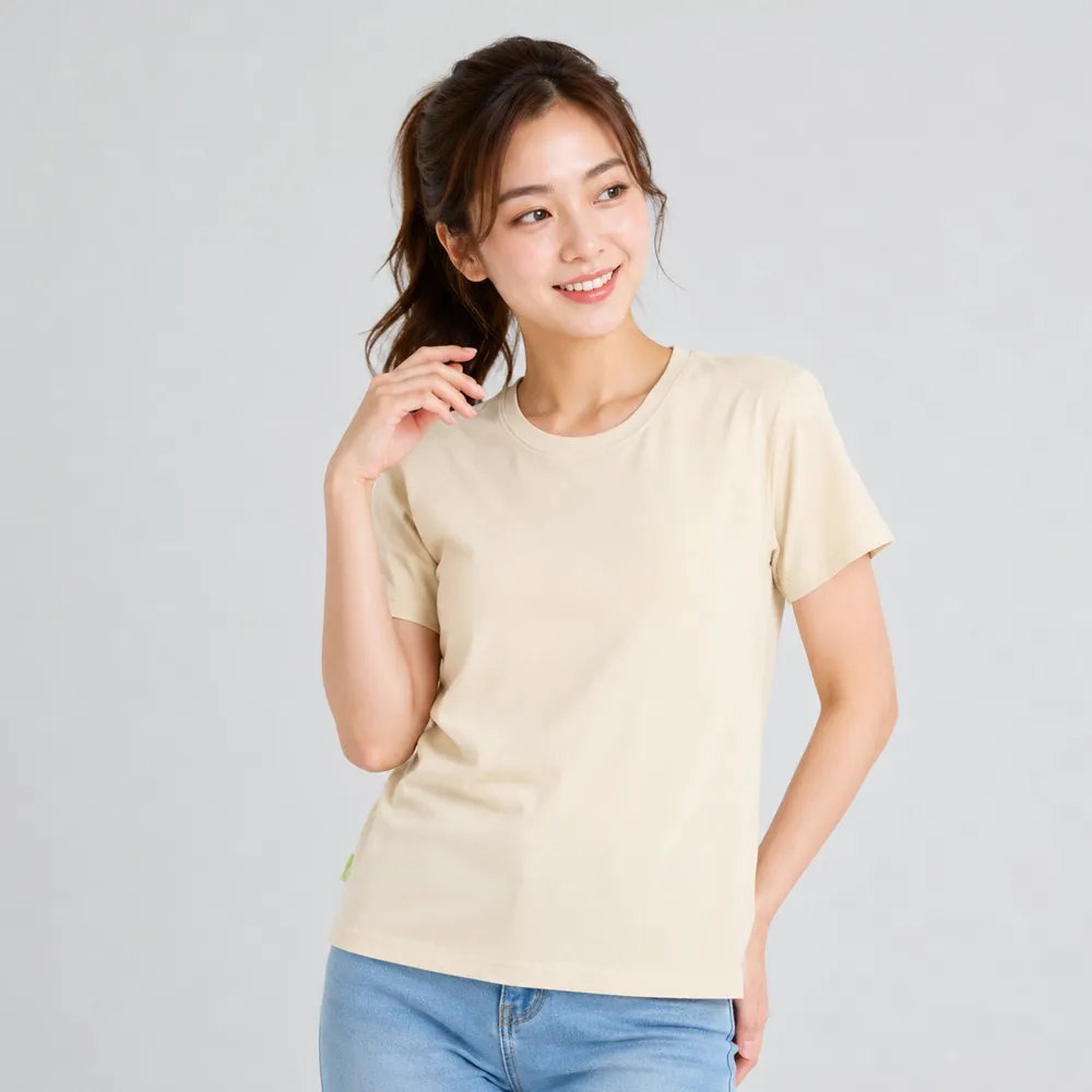 【ADISI】中性SORONA混紡絲滑涼感循環圓T AL2611118 杏仁黃 S-XL｜UPF50+ 抗UV 吸濕排汗 抗菌 彈性 排汗衣