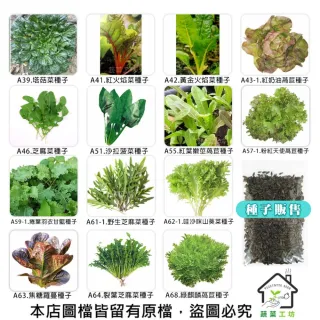 【蔬菜工坊】新手秋冬可栽培短期收成葉菜類種子系列(各包裝數量詳見內文及圖片)