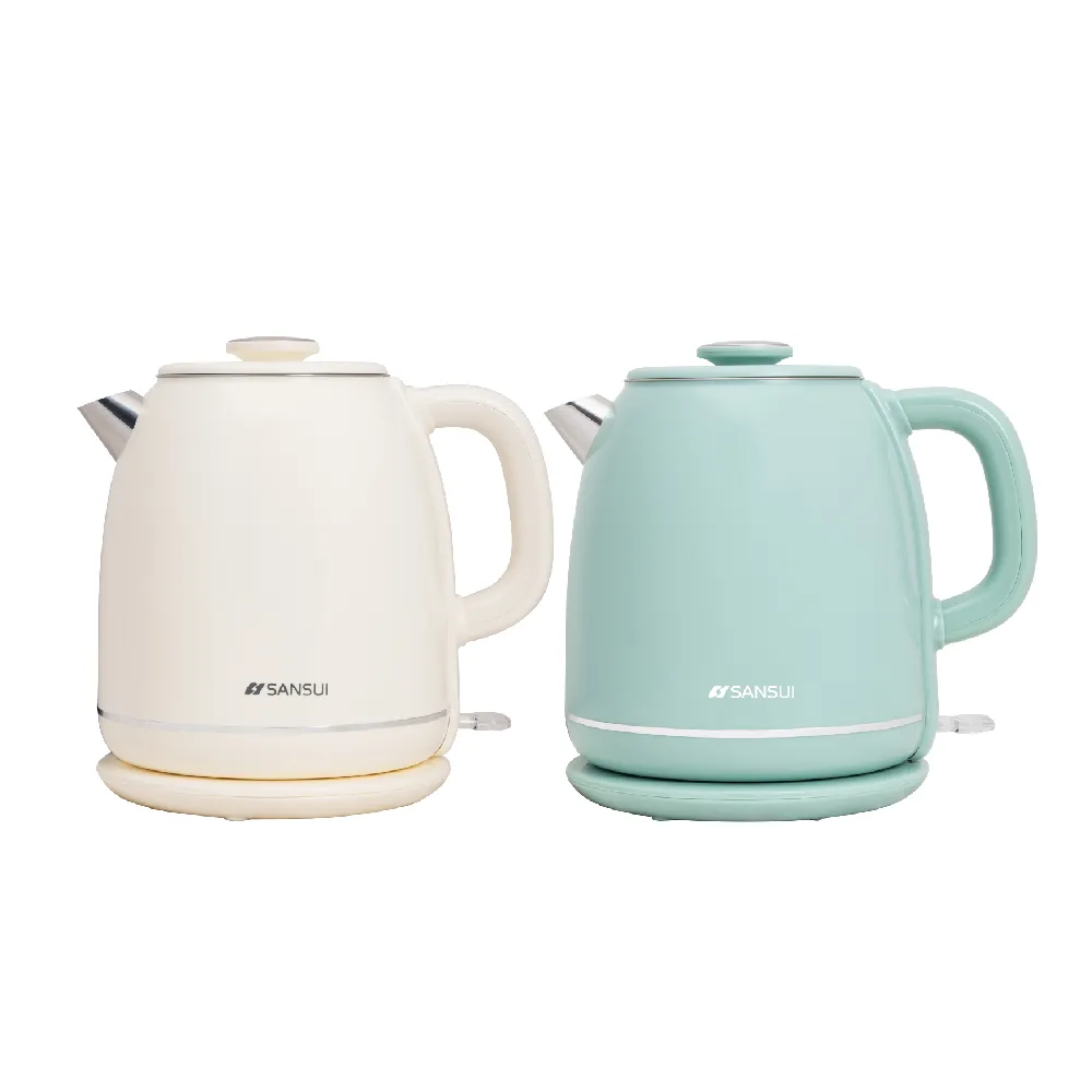【SANSUI 山水】2L不鏽鋼雙層防燙快煮壺(SWB-K35W/SWB-K36G)大容量/電熱水壺/自動斷電/租屋族/99購物節