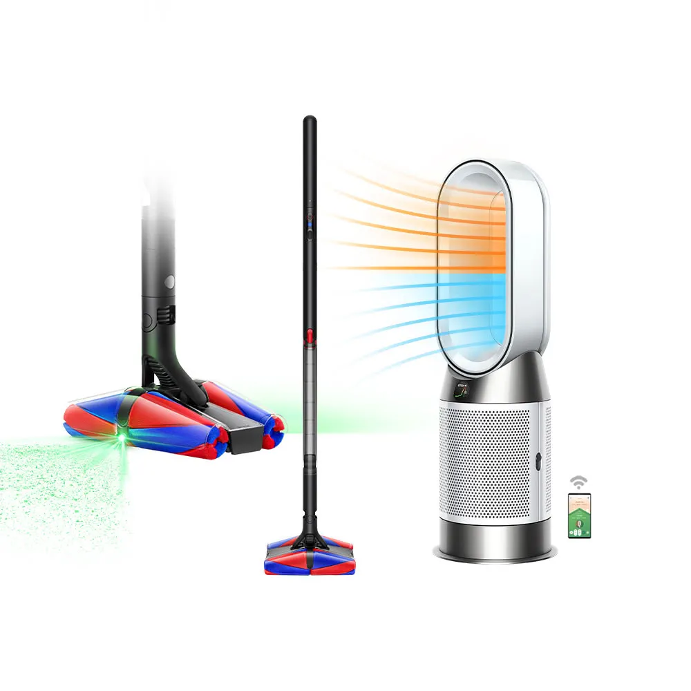 【dyson 戴森】SV50 鉛筆吸塵器/筆型吸塵器 + HP11 三合一涼暖智能空氣清淨機(銀白色) (超值組)