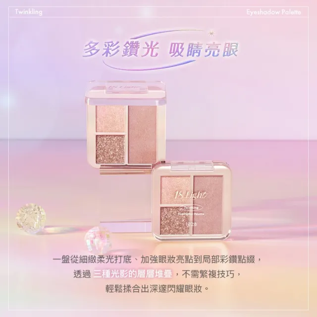 【1028】新品上市-18 Light 閃鑽聚光眼彩盤