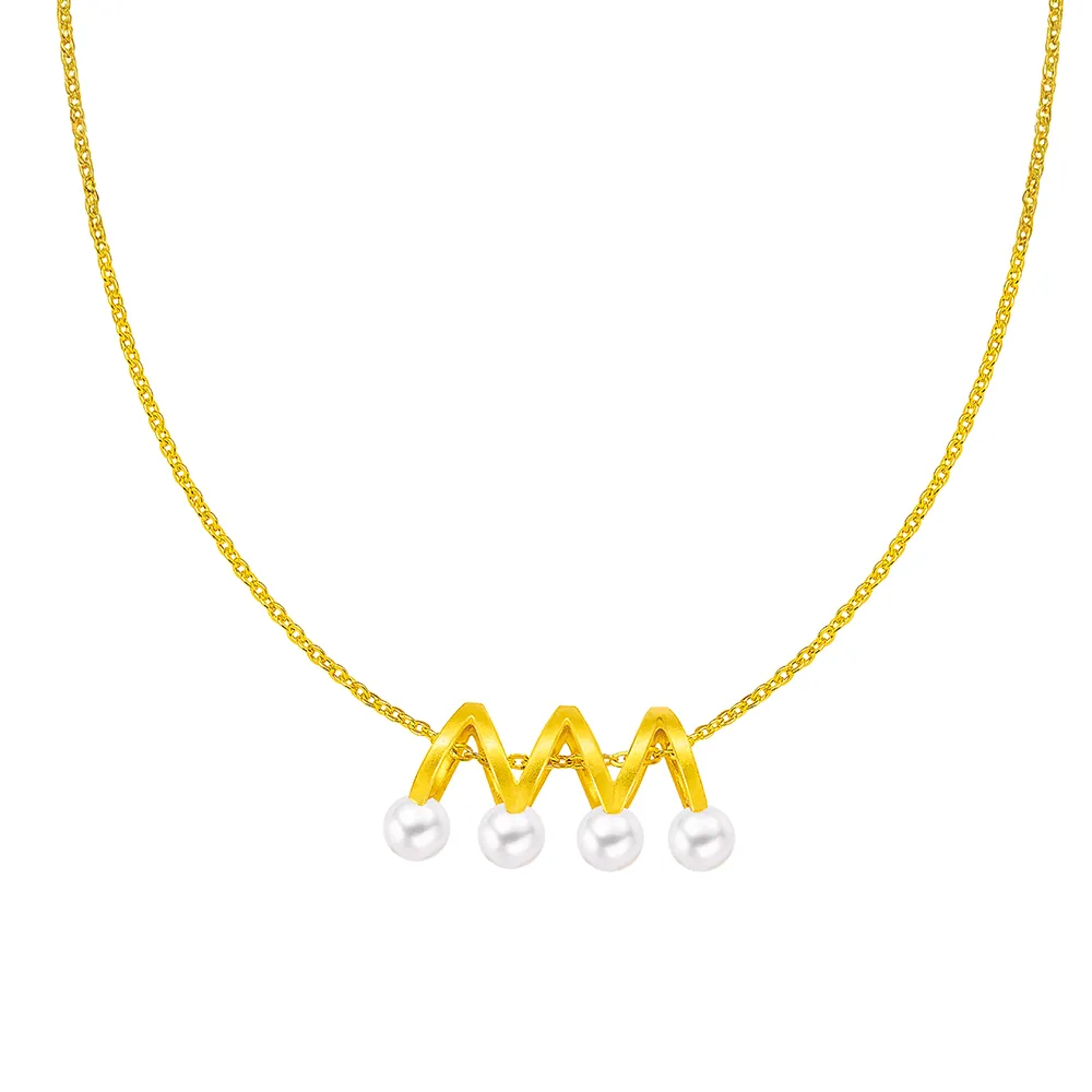 【Just Gold 鎮金店】鎏光 Infinity Luxe 黃金吊墜(不含鍊)