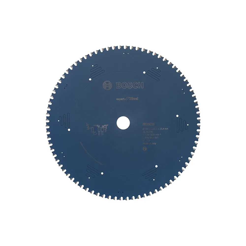 【BOSCH 博世】切鐵圓鋸片 12   305x2.6/2.2x25.4 T80