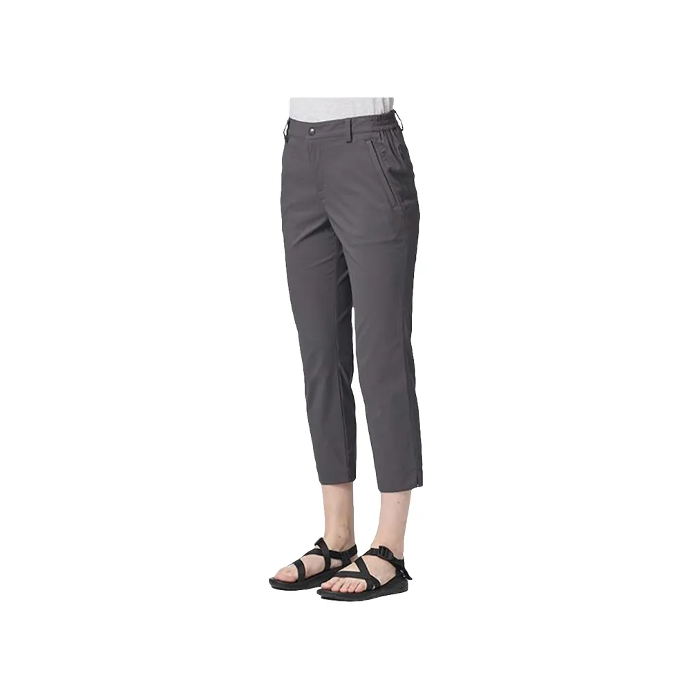 【Wildland 荒野】女彈性solid point抗UV八分褲-S-2L-暮光灰-0B21333-149(女裝/褲子/運動褲/直筒褲)