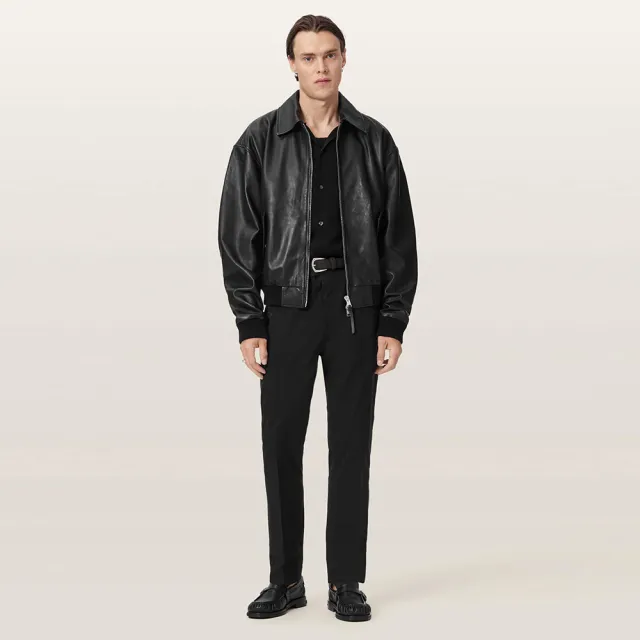 【ALLSAINTS】MARCO 羊皮飛行員外套皮衣 M042LD(寬鬆版型)