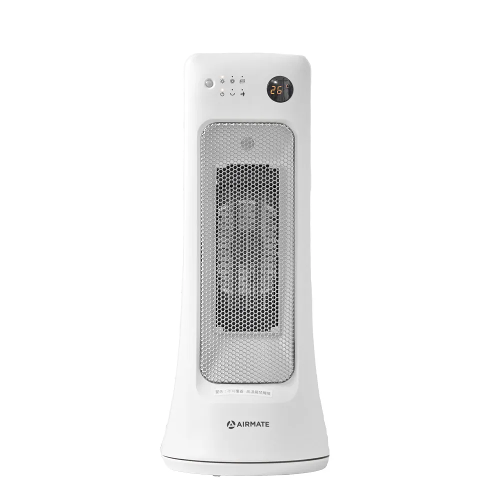 【AIRMATE 艾美特】人體感知遙控陶瓷電暖器HP12109R(過熱保護傾倒斷電)