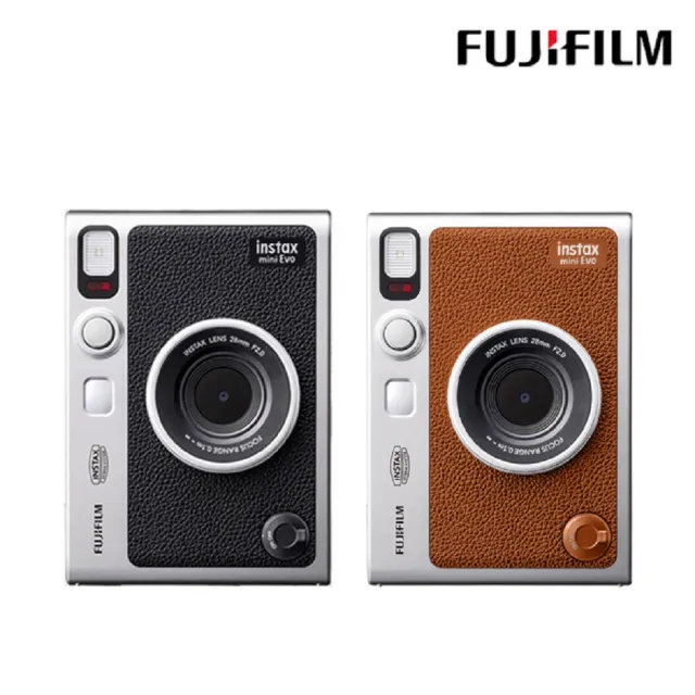 【FUJIFILM 富士】Instax Mini EVO 混合式數位拍立得相機 原廠公司貨(送9H鋼化螢幕保護貼)