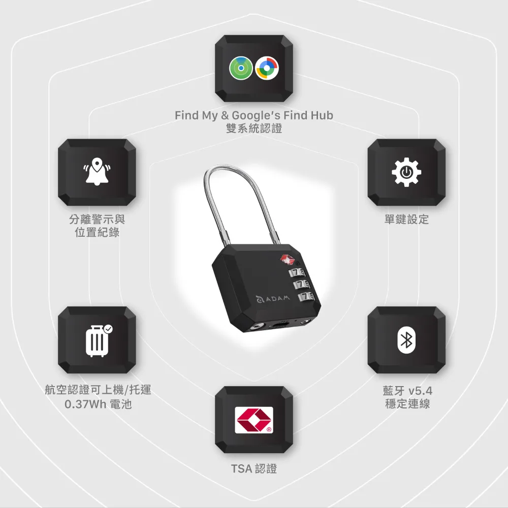 【ADAM 亞果元素】AVISTAR L01 智慧定位鎖
