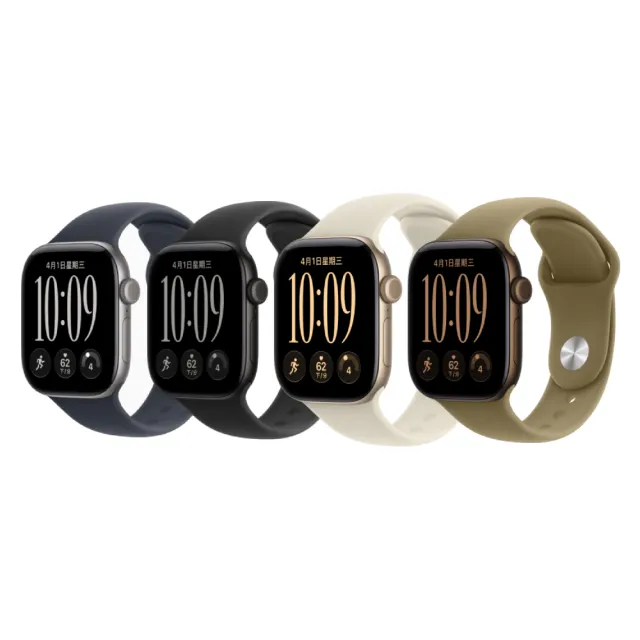 犀牛盾編織錶帶組【Apple】Apple Watch Series 12 GPS 42mm (鋁金屬錶殼搭配運動型錶帶)