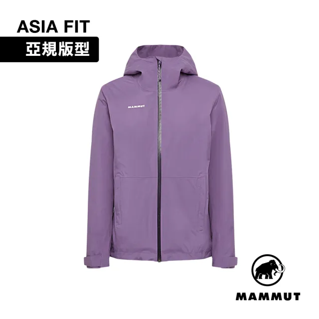 【Mammut 長毛象】Linard HS Thermo Hooded Jacket AF 防水繩化纖保暖連帽外套 帕洛亞紫 女款 #1010-32180