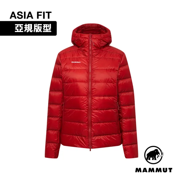 【Mammut 長毛象】Broad Peak Pro IN Hooded Jkt AF 高山防潑水羽絨連帽外套 深經典紅 女款 #105101