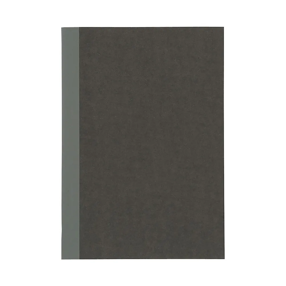 【MUJI無印良品】筆記本/5mm方格/線裝/30張.A5.深灰(20入組)