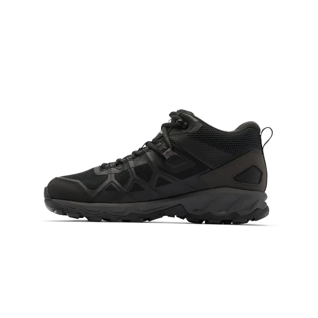 【Columbia 哥倫比亞】男款-OD防水健行鞋(寬楦)-PEAKFREAK™ 3 MID OUTDRY™ WIDE-黑色(UBI10510BK/KF)