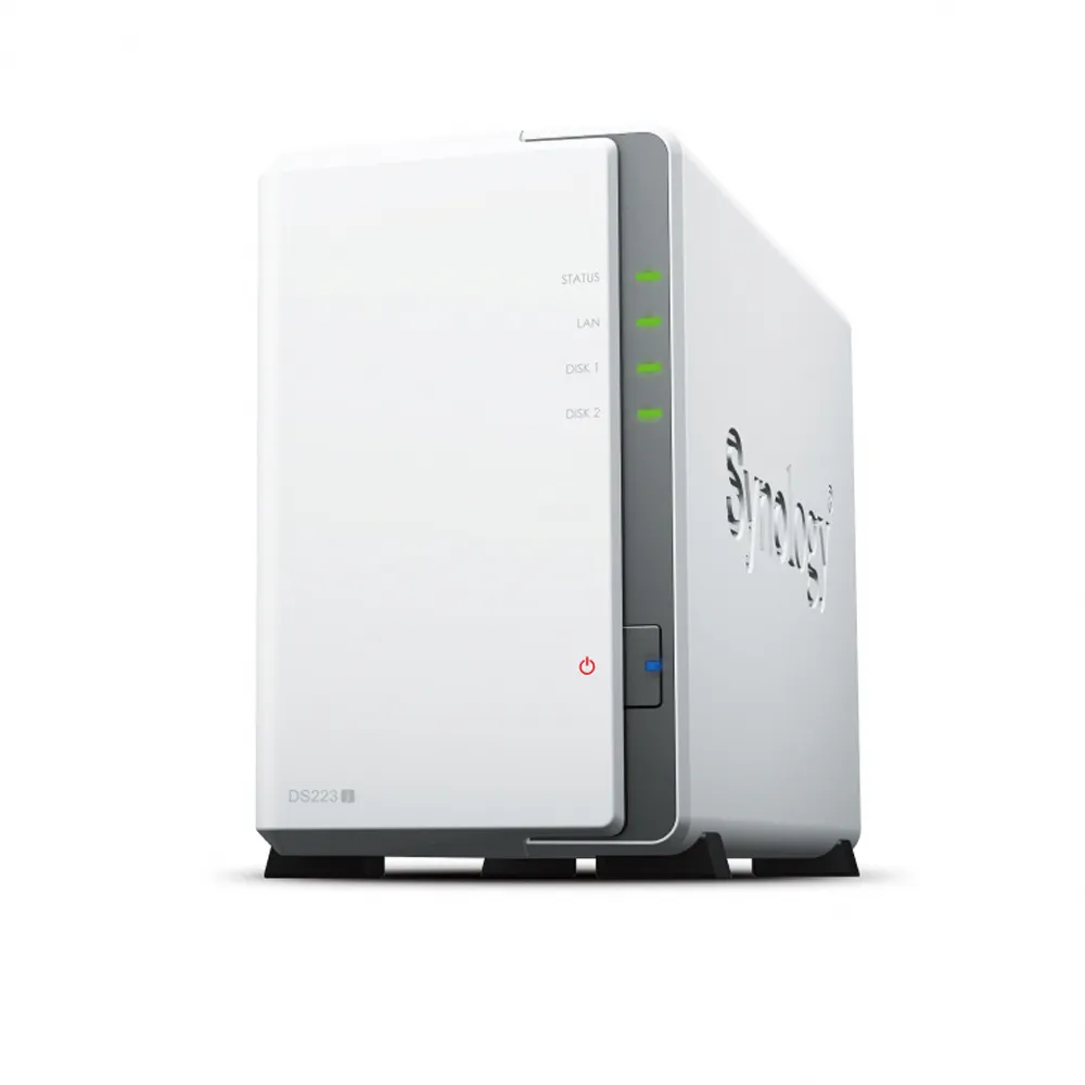 【Synology 群暉科技】搭4TBx2★DS223j 2Bay NAS 網路儲存伺服器+內接硬碟(HAT3300-4T)