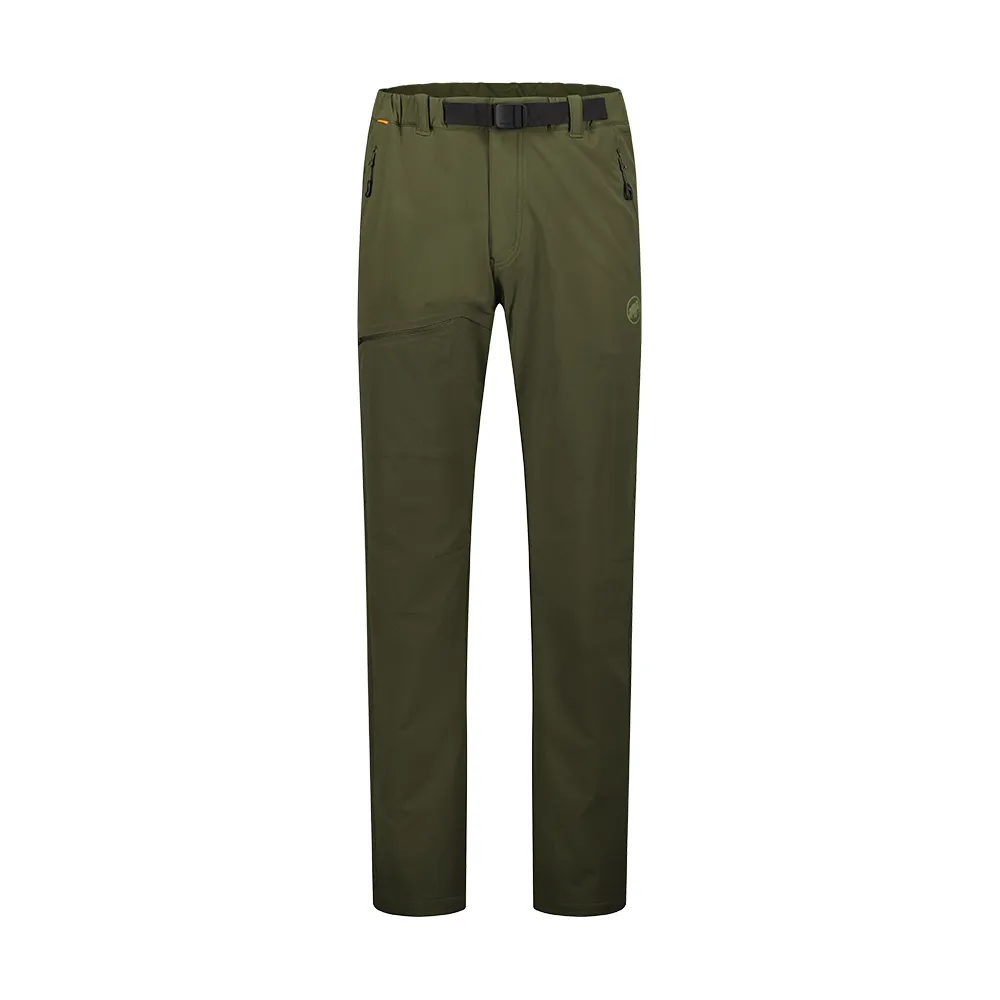 【Mammut 長毛象官方直營】Yadkin 2.0 SO Pants AF Men 日系彈性防潑水登山長褲 深沼澤綠 男款 #1021-01230