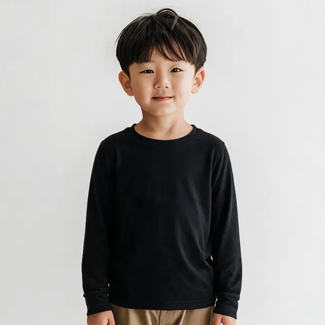 【棉花共和國】二件組 Function倍暖輕彈兒童圓領發熱衣 (吸濕發熱、保暖蓄熱、合身不緊身、穿著零負擔)