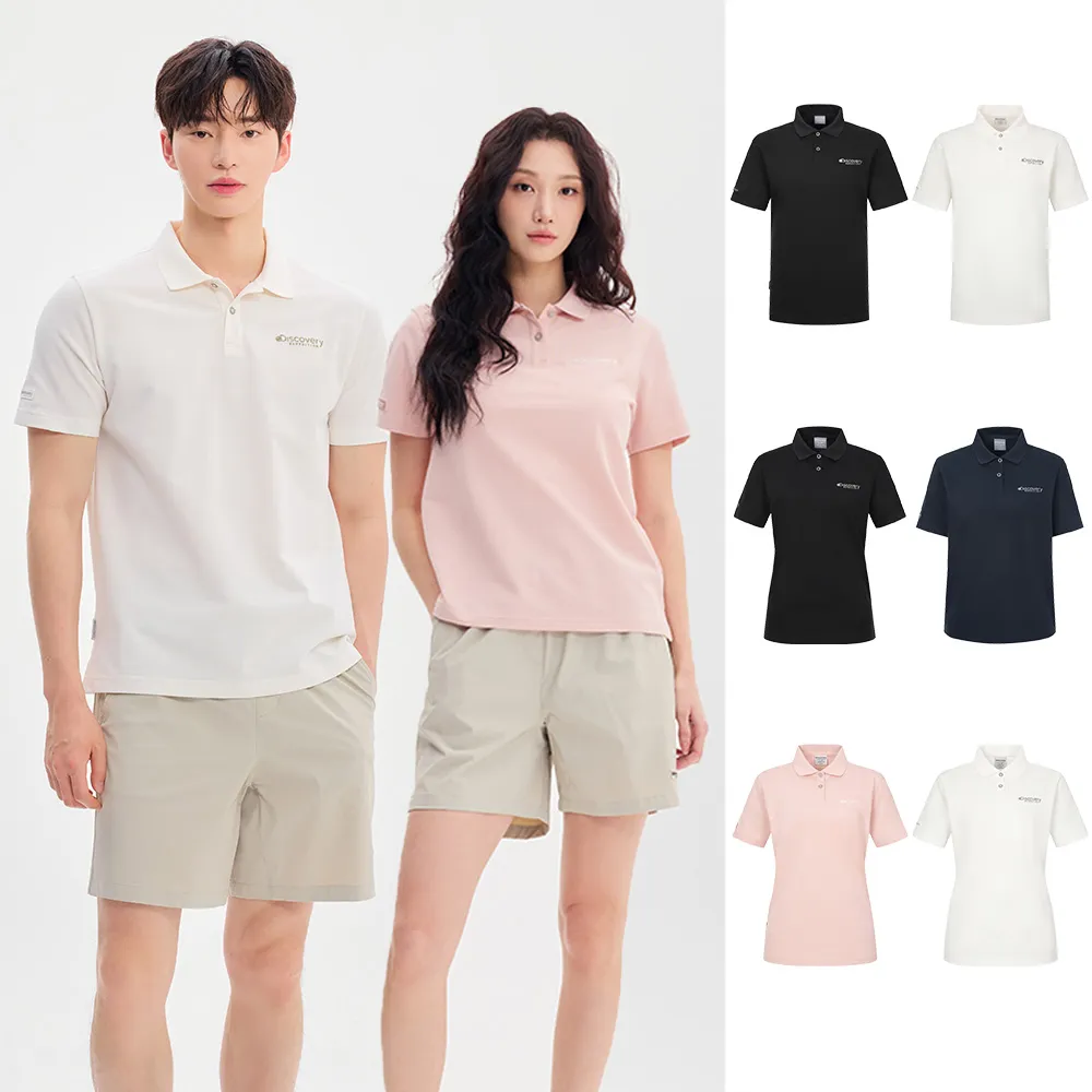 【Discovery Expedition】Freshvent 小Logo涼感POLO衫 機能短袖上衣 (DMTS71053/DWTS72053-男女版六款任選)