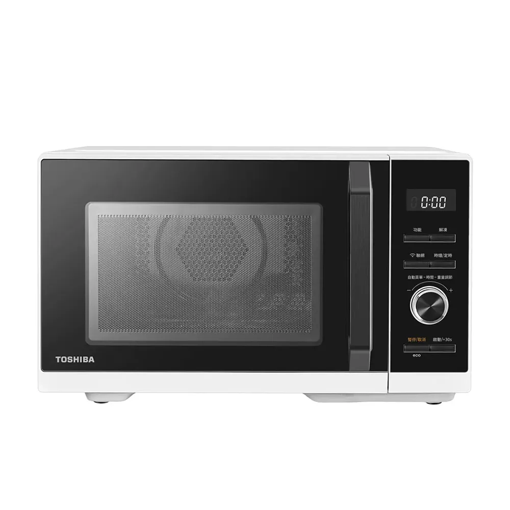 【TOSHIBA 東芝】26L智慧IoT多功能氣炸烘烤微波爐 MW3-SAC26ST(WH)