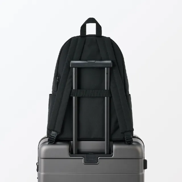 【MUJI 無印良品】可減輕肩膀負擔撥水加工後背包(灰色/黑色/淺米/摩卡棕)