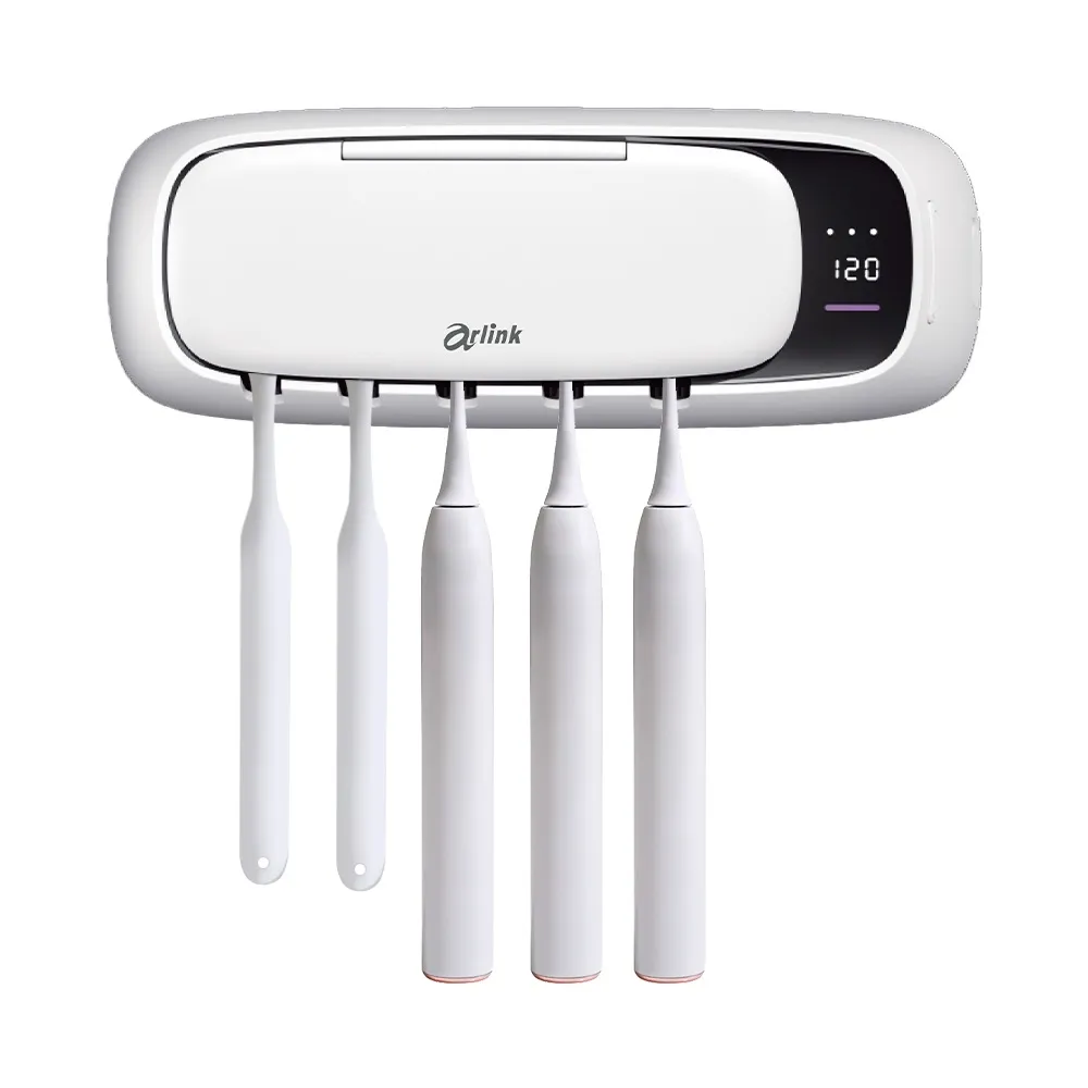 【Arlink】官方旗艦店 2入組 TS65 智慧紫外線消毒烘乾牙刷架(插電式/殺菌/速乾/乾淨/安全/宿舍)