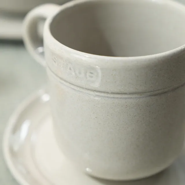 【STAUB】陶瓷馬克杯-松露白/300ml(德國雙人牌集團官方直營)