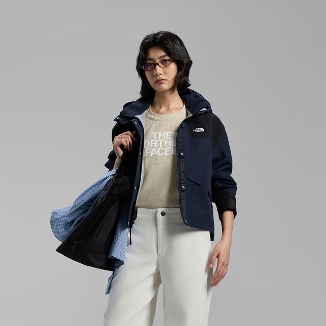 【The North Face】北面UE女款黑色DRYVENT防水衝鋒衣｜8HWETL6