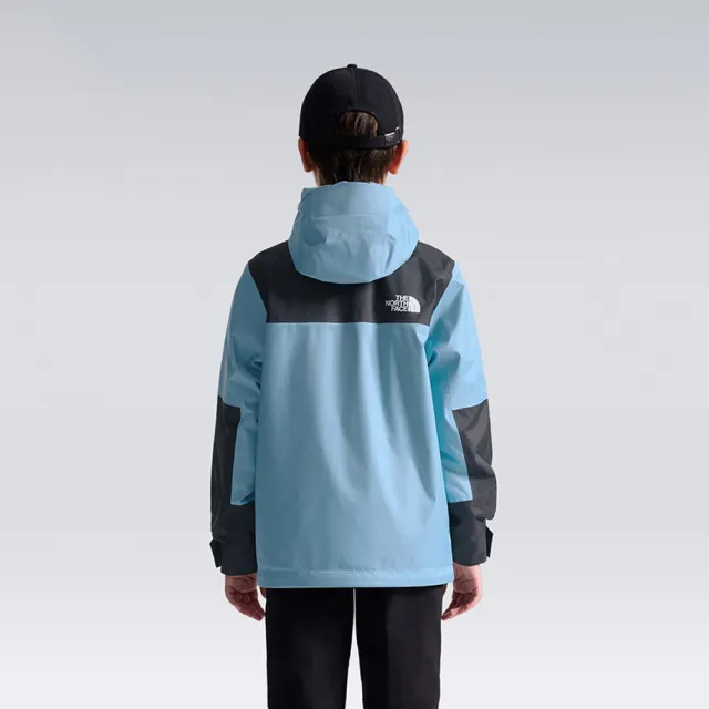【The North Face】北面兒童綠色DRYVENT防水抓絨內裡三合一外套｜8DXU0ES
