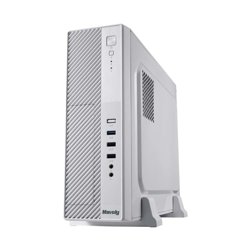 【Mavoly 松聖】草莓 水果系列 機殼 電腦機箱 + 400w power(白色 USB3.0/一年保固)