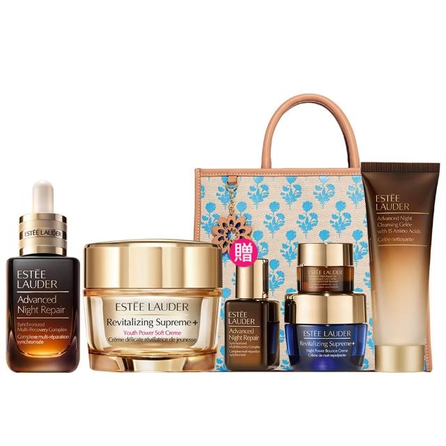 【Estee Lauder 雅詩蘭黛】特潤超導全方位修護露50ml+膠原霜 75ml(精華液/乳霜)