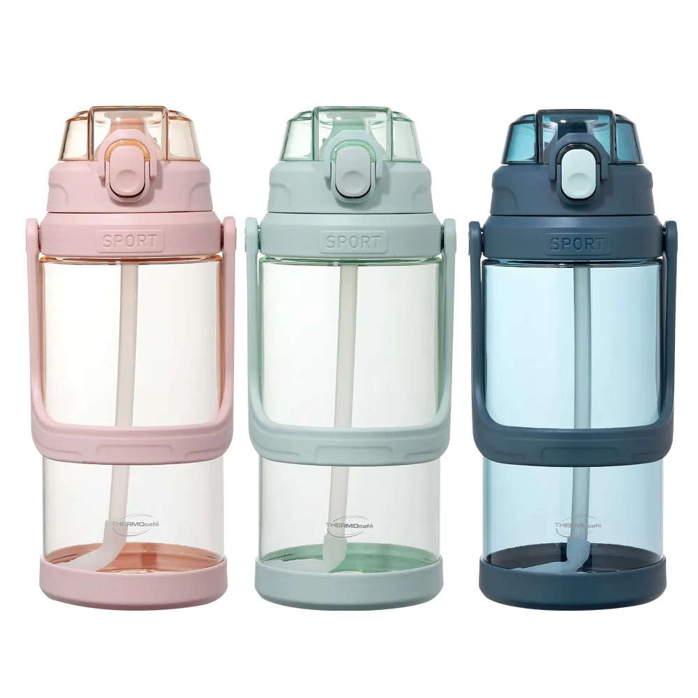 【THERMOcafe 凱菲】可提式彈蓋隨手瓶1800ml(TCTA-1800)