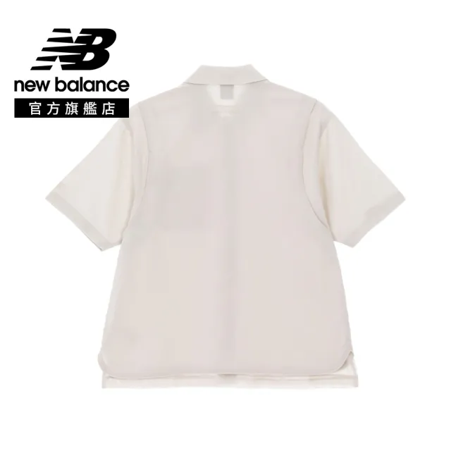 【NEW BALANCE】NB 襯衫短袖上衣_男性_米白/沙色任選_MT62F3L5SST_MT62F3L5TWF (亞版 版型正常)
