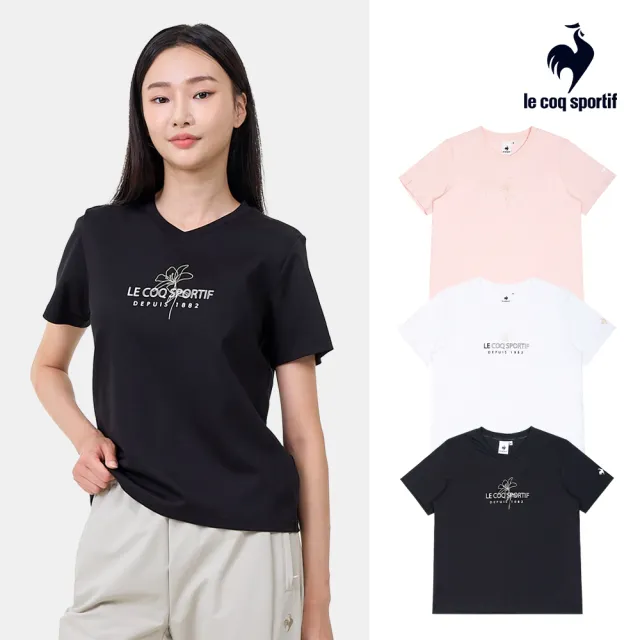 【LE COQ SPORTIF 公雞】短袖T恤 女款 3色 LWY22001