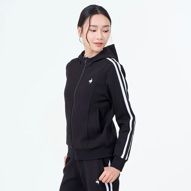 【LE COQ SPORTIF 公雞】立領/針織連帽外套 男女款 3色 LWY61761_LWY62761