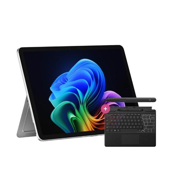 【Microsoft 微軟】鍵盤蓋+筆組★Surface Pro 12吋 輕薄觸控 AI筆電-白金(X Plus/16G/512G/W11)