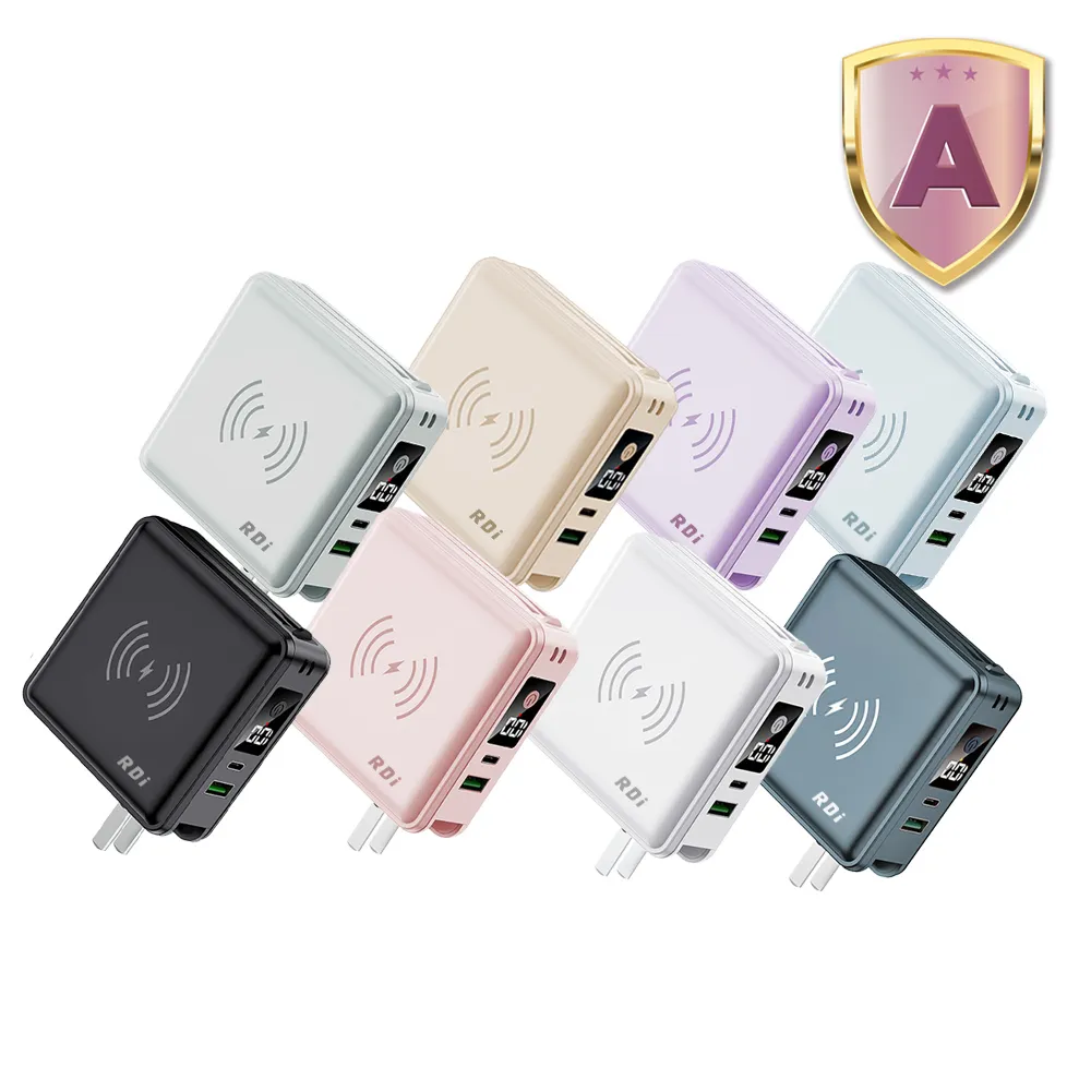 【RDi】有3CCC+WH RDi-8698 15000mah 21.6W雙孔快充 無線充電行動電源(充電模式 無線/自帶線)