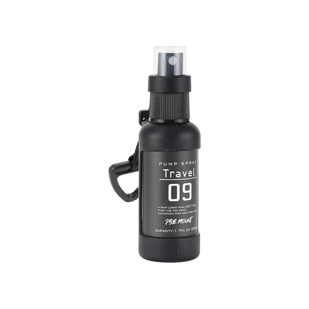 ISE MOUNT 戶外露營噴霧分裝瓶 黑色 50ml 噴霧瓶 分裝噴瓶 旅行分裝 酒精噴瓶 逐露天下