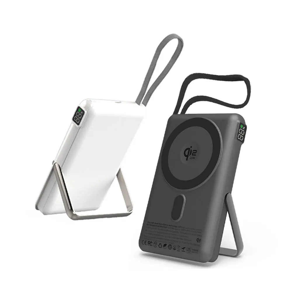 【mimax 米覓】mag pro Max 10000mAh 25W 單孔輸出 固態電池磁吸無線充行動電源(Magsafe Qi2.2)