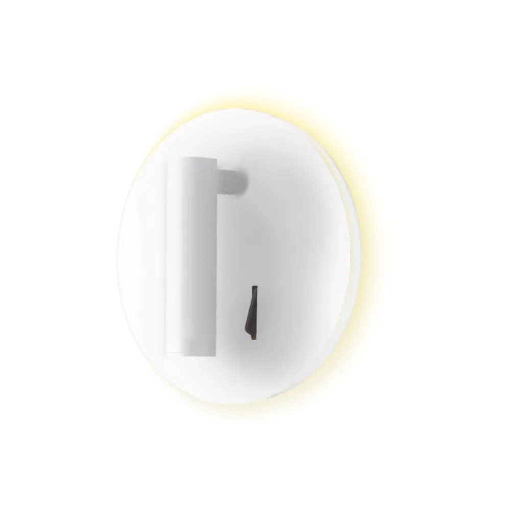 【DanceLight 舞光】LED 8W 8瓦 圓虹床頭壁燈 室內壁燈 床頭燈 小夜燈 貴族黑 時尚白(黃光)