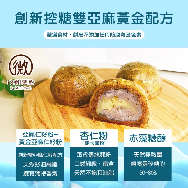 【i3微澱粉】控糖冰心經典芋泥起司酥禮盒6入x1盒(70g 蛋奶素 月餅 手作)_年菜 年節禮盒
