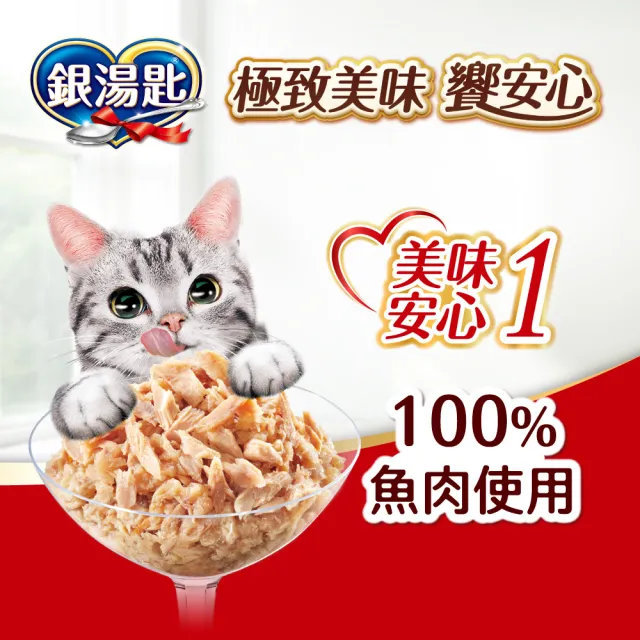 【Unicharm Pet 銀湯匙】貓餐包55-60gx16包/盒(貓濕糧 副食 全齡貓 無添加 老貓 成貓)