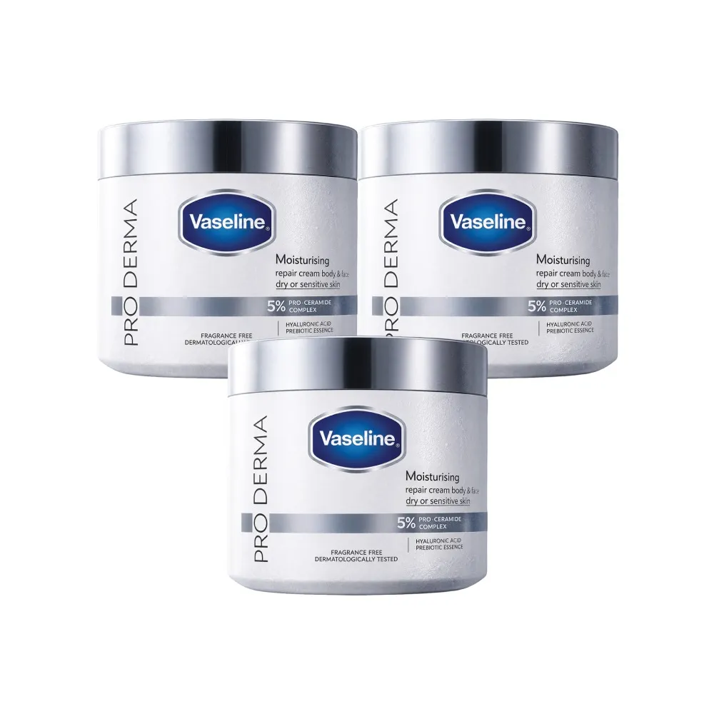 【Vaseline 凡士林】特潤修護雪融霜360gx3入