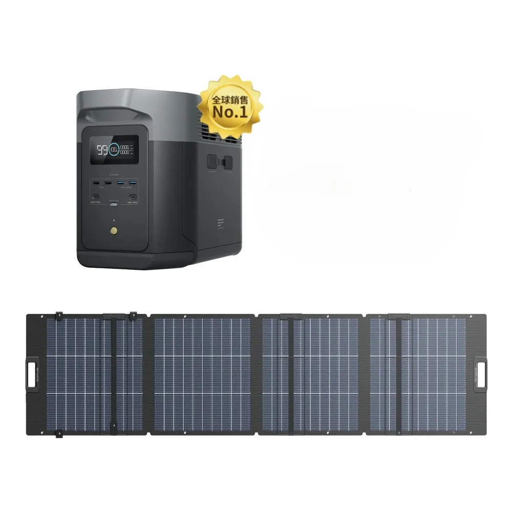 【ECOFLOW】DELTA 2 1800W + 220W 便攜太陽能板(戶外電源 防颱必備 停電神器)