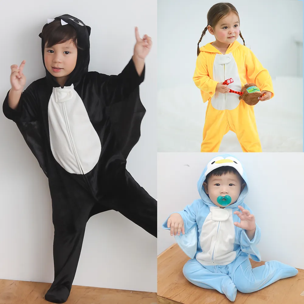 【baby童衣】細刷毛連身衣 水晶絨動物造型服 嬰兒爬服 60148(聖誕節造型服童裝)