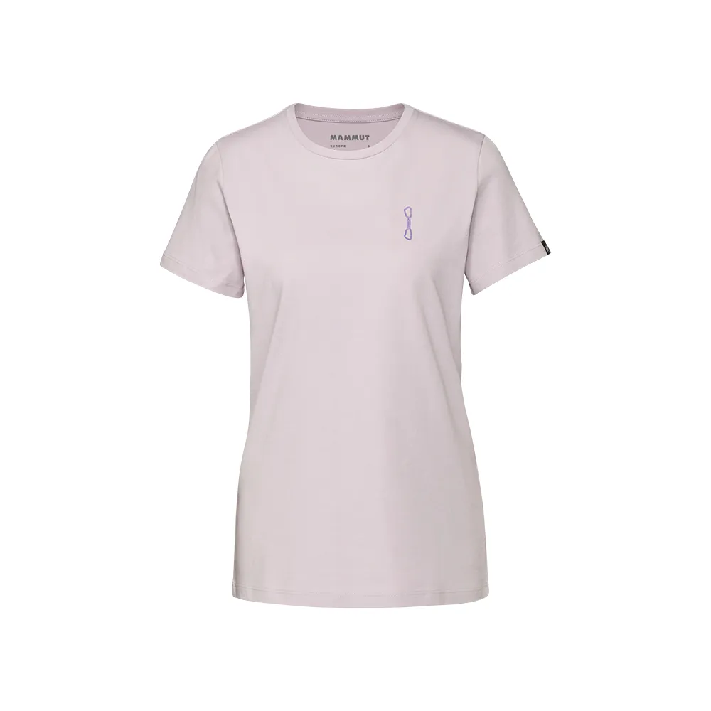 【Mammut 長毛象官方直營】Massone T-Shirt Women Quickdraw 有機棉舒適短袖上衣 女款 紫風輪 #1017-05232