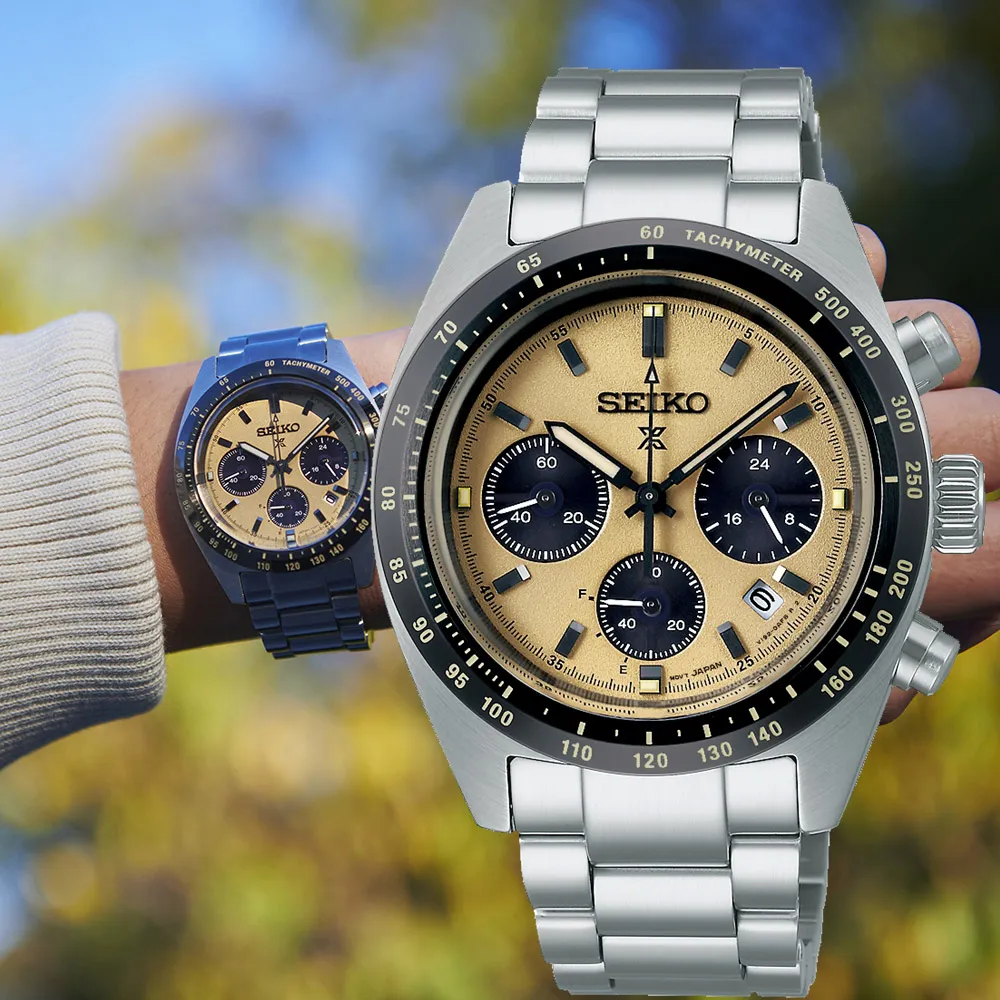 【SEIKO 精工】Prospex SPEEDTIMER 熊貓太陽能計時腕錶-39mm(V192-0AF0Y/SSC817P1) 七夕 送禮自用