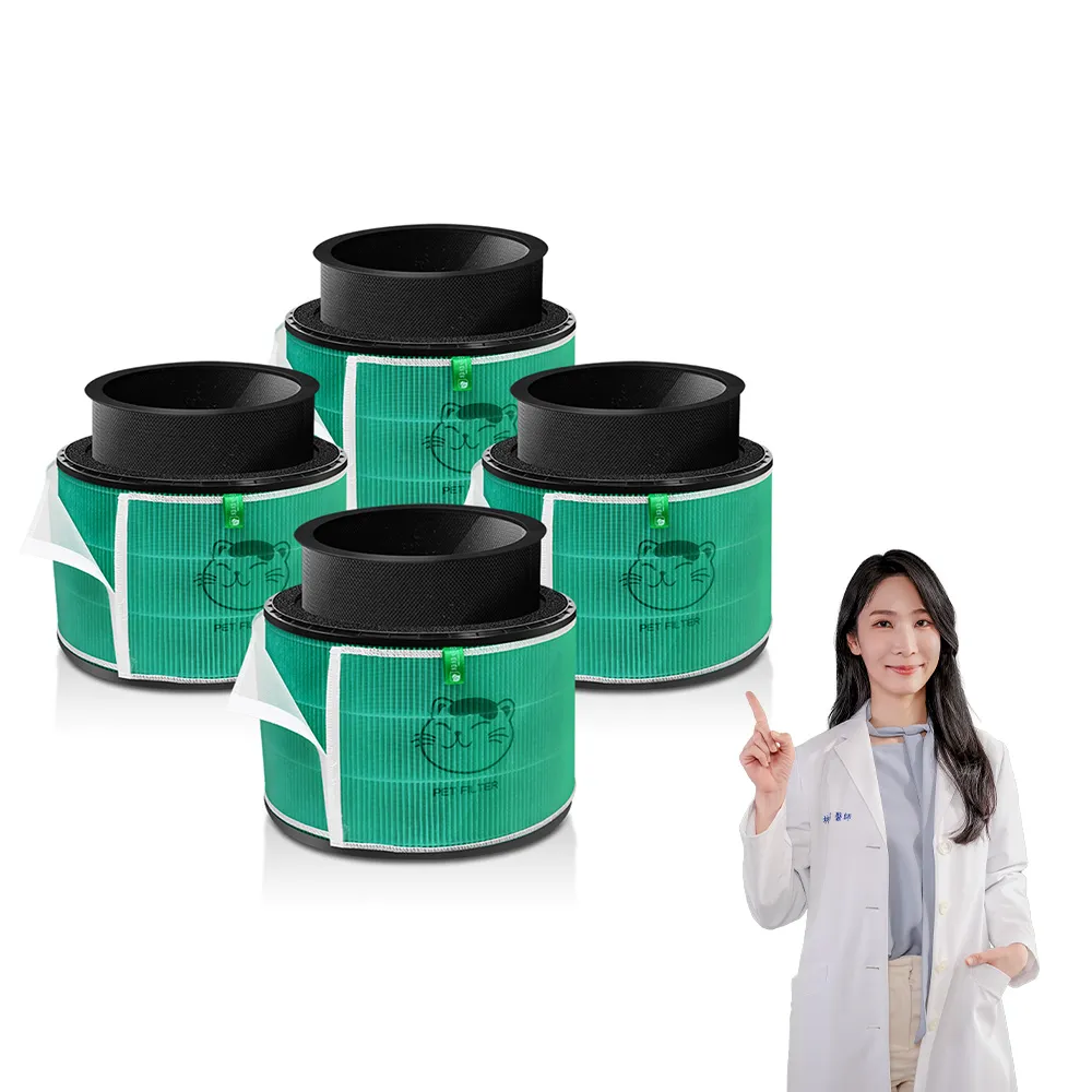 【Have Green Days 綠綠好日】四入組_適用 LG 超級大白 AS601HWG0/101DWH0 HEPA抗菌濾芯(濾網 活性碳除臭)