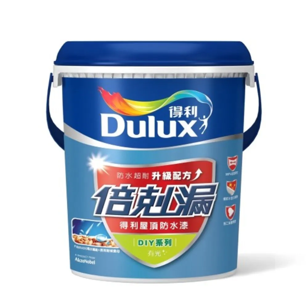 【得利】倍剋漏屋頂防水漆 湖水綠 3.6L