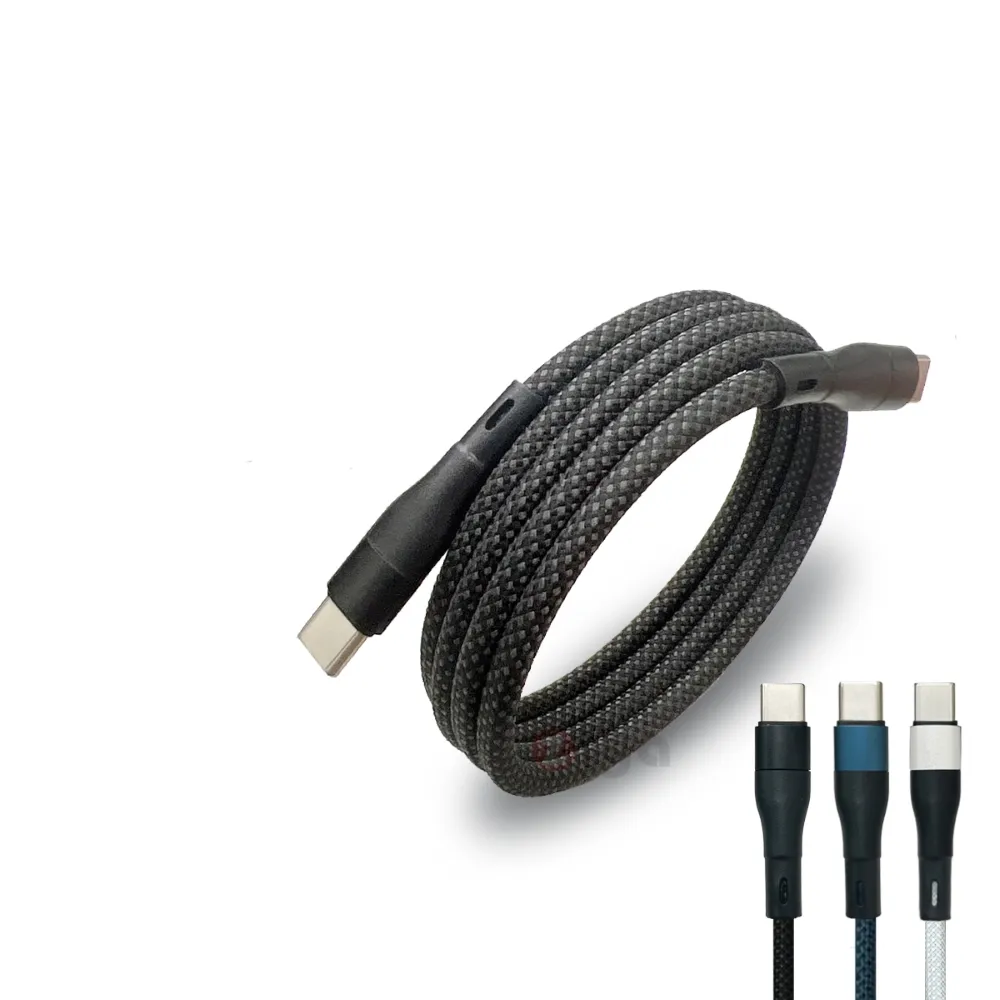 【ZIYA】PS5/XBOX 副廠快充線高速線 USB-C 公 to USB-C 公 磁吸收納(無限編織款 100cm)